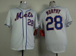New York Mets #28 Daniel Murphy White Jersey Mlb