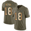Nike 49Ers #18 Dante Pettis Olive Gold Men's Stitched Nfl Limited 2017 Salute To Service Jersey Nfl
