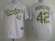 Los Angeles Dodgers #42 Jackie Robinson White With Camo Jersey Mlb
