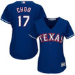 Rangers #17 Shin-Soo Choo Blue Alternate Women's Stitched Baseball Jersey Mlb- Women's