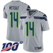 Nike Seahawks #14 D.K. Metcalf Grey Alternate Men's Stitched Nfl 100Th Season Vapor Limited Jersey Nfl