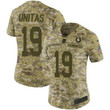 Nike Colts #19 Johnny Unitas Camo Women's Stitched Nfl Limited 2018 Salute To Service Jersey Nfl- Women's