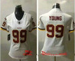 Women's Washington Redskins #99 Chase Young White 2020 New Vapor Untouchable Stitched Nfl Nike Limited Jersey Nfl- Women's
