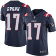 Nike Patriots #17 Antonio Brown Navy Blue Men's Stitched Nfl Limited Rush Jersey Nfl