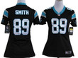 Nike Carolina Panthers #89 Steve Smith Black Game Womens Jersey Nfl- Women's