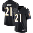 Nike Baltimore Ravens #21 Lardarius Webb Black Alternate Men's Stitched Nfl Vapor Untouchable Limited Jersey Nfl