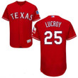 Men's Texas Rangers #25 Jonathan Lucroy Red 2016 Flex Base Majestic Stitched Mlb Jersey Mlb
