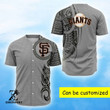 San Francisco Grey Polynesian Baseball Jersey | Colorful | Adult Unisex | S - 5Xl Full Size - Baseball Jersey Lf