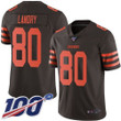 Nike Browns #80 Jarvis Landry Brown Men's Stitched Nfl Limited Rush 100Th Season Jersey Nfl