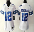 Women's Dallas Cowboys #12 Roger Staubach White Retired Player Nfl Nike Game Jersey Nfl- Women's