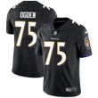 Nike Baltimore Ravens #75 Jonathan Ogden Black Alternate Men's Stitched Nfl Vapor Untouchable Limited Jersey Nfl