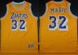 Los Angeles Lakers #32 Magic Nickname Yellow Swingman Throwback Jersey Nba