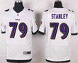 Men's Baltimore Ravens #79 Ronnie Stanley White Road Stitched Nfl Nike Elite Jersey Nfl
