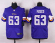 Men's Minnesota Vikings #63 Brandon Fusco Purple Team Color Nfl Nike Elite Jersey Nfl