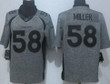 Men's Denver Broncos #58 Von Miller Nike Gray Gridiron 2015 Nfl Gray Limited Jersey Nfl