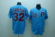 Philadelphia Phillies #32 Steve Carlton 1980 Blue Throwback Jersey Mlb