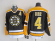 Men's Boston Bruins #4 Bobby Orr 1996-97 Black Ccm Vintage Throwback Jersey Nhl