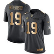Nike Pittsburgh Steelers #19 Juju Smith-Schuster Black Men's Stitched Nfl Limited Gold Salute To Service Jersey Nfl