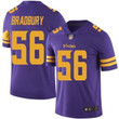 Vikings #56 Garrett Bradbury Purple Men's Stitched Football Limited Rush Jersey Nfl