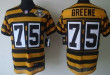 Nike Pittsburgh Steelers #75 Joe Greene Yellow With Black Throwback 80Th Jersey Nfl