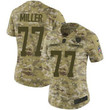 Nike Raiders #77 Kolton Miller Camo Women's Stitched Nfl Limited 2018 Salute To Service Jersey Nfl- Women's