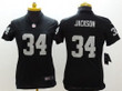 Nike Oakland Raiders #34 Bo Jackson Black Limited Womens Jersey Nfl- Women's