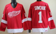 Detroit Red Wings #1 Terry Sawchuk Red Throwback Ccm Jersey Nhl