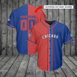Personalize Baseball Jersey - Chicago Cubs Personalized Baseball Jersey Shirt 115 - Baseball Jersey LF