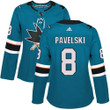Adidas San Jose Sharks #8 Joe Pavelski Teal Home Authentic Women's Stitched Nhl Jersey Nhl- Women's