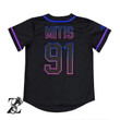 Mitis Rave Edm Baseball Jersey | Colorful | Adult Unisex | S - 5Xl Full Size - Baseball Jersey Lf