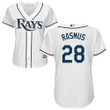Rays #28 Colby Rasmus White Home Women's Stitched Baseball Jersey Mlb- Women's