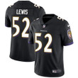 Nike Baltimore Ravens #52 Ray Lewis Black Alternate Men's Stitched Nfl Vapor Untouchable Limited Jersey Nfl