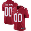 Personalize Jerseymen's Nike New York Giants Alternate Red Customized Vapor Untouchable Limited Nfl Jersey Nfl