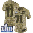 #71 Limited Danny Shelton Camo Nike Nfl Women's Jersey New England Patriots 2018 Salute To Service Super Bowl Liii Bound Nfl