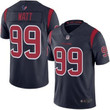 Texans #99 J.J. Watt Navy Blue Men's Stitched Football Limited Rush Jersey Nfl