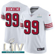 Nike 49Ers #99 Deforest Buckner White Super Bowl Liv 2020 Rush Men's Stitched Nfl Vapor Untouchable Limited Jersey Nfl