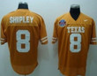 Texas Longhorns #8 Shipley Orange Jersey Ncaa
