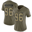 Nike Packers #96 Muhammad Wilkerson Olive Camo Women's Stitched Nfl Limited 2017 Salute To Service Jersey Nfl- Women's