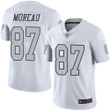 Raiders #87 Foster Moreau White Men's Stitched Football Limited Rush Jersey Nfl
