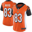 Nike Bengals #83 Tyler Boyd Orange Alternate Women's Stitched Nfl Vapor Untouchable Limited Jersey Nfl- Women's