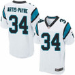 Men's Carolina Panthers #34 Cameron Artis-Payne White Road Stitched Nfl Nike Elite Jersey Nfl