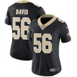 Nike New Orleans Saints #56 Demario Davis Black Team Color Women's Stitched Nfl Vapor Untouchable Limited Jersey Nfl- Women's