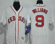 Men's Boston Red Sox #9 Ted Williams Retired White Stitched Mlb 2016 Majestic Flex Base Jersey Mlb