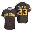 San Diego Padres Fernando Tatis Jr 23 MLB Brown jersey inspired style Hawaiian Shirt