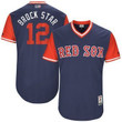 Men's Boston Red Sox Brock Holt Brock Star Majestic Navy 2017 Players Weekend Authentic Jersey MLB