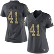Women's Dallas Cowboys #41 Keith Smith Black Anthracite 2016 Salute To Service Stitched NFL Nike Limited Jersey NFL- Women's