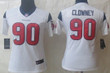 Nike Houston Texans #90 Jadeveon Clowney White Limited Womens Jersey Nfl- Women's