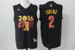 Men's Cleveland Cavaliers Kyrie Irving #2 Adidas Black 2017 Nba Finals Patch Champions Stitched Jersey Nba