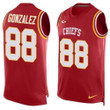 Men's Kansas City Chiefs #88 Tony Gonzalez Red Hot Pressing Player Name & Number Nike Nfl Tank Top Jersey Nfl