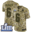 Men's Los Angeles Rams #6 Johnny Hekker Camo Nike Nfl 2018 Salute To Service Super Bowl Liii Bound Limited Jersey Nfl